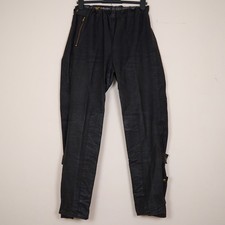 Belstaff Adult's Black Roadmaster II 2 Waxed Motorcycle Riding Trousers W30