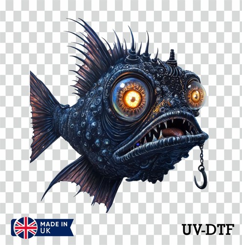 Piranha fish dtf - piranha, uv