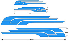 4 X MOTORHOME VINYL GRAPHICS STICKERS DECALS STRIPES CAMPER VAN 