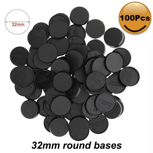 100pcs 32mm plastic bases - 32mm,