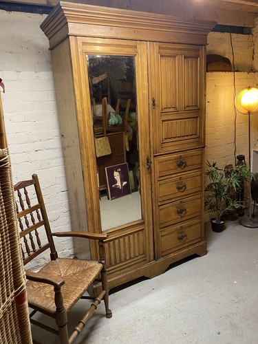 Antique victorian linen press - antique,