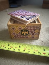 Mensa Japanese Puzzle Box Tricky Puzzles IQ top Off - QC
