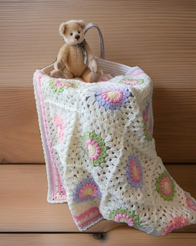 Handmade crochet baby blanket