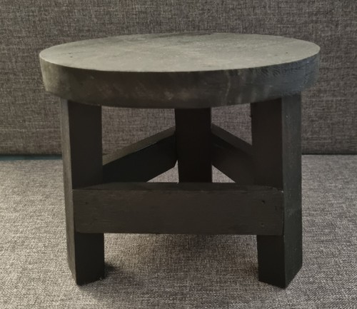 Small black stubby wooden - small,