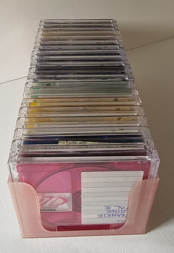 Transparent pink minidisc - transparent,