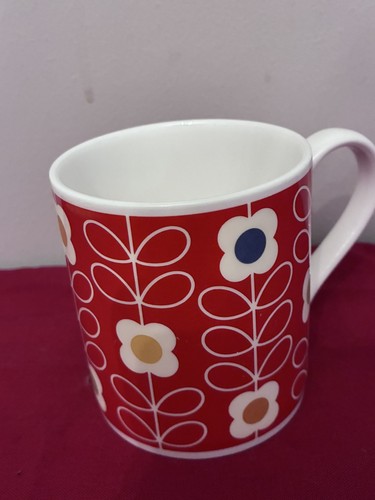 Orla kiely mug - red, and