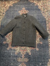 Raye Wool Dark Grey Wool Coat Large. Quilted nylon lined. New No Tag