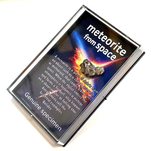 Authentic meteorite display - meteorite, in