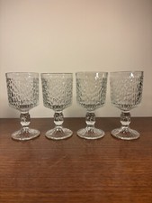 Set Of 4 Vintage 1970s Ravenhead Siesta Red Wine Glasses
