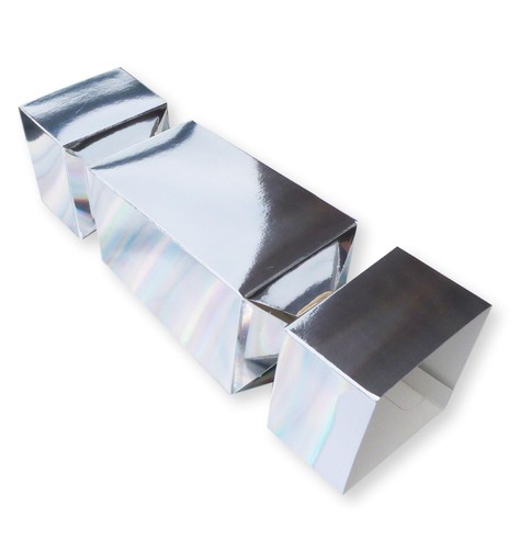 Large silver crackers gift - large, crackers,