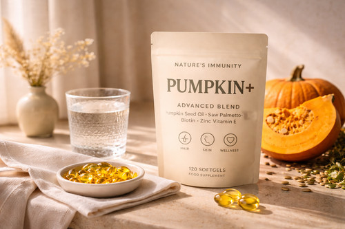 Pumpkin seed oil 3000mg with - pumpkin,