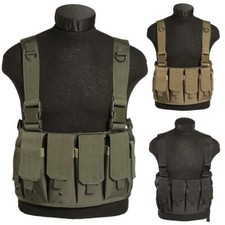 Mil-Tec Magazine Carrier Chest Rig Airsoft Tactical Vest Assault Rifle Ammo