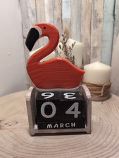 Hand-made Wooden Flamingo
