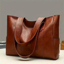 Women Designer Leather Shoulder Bag Large Capacity Ladies Handbag Hobo Tote UK