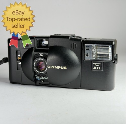 Film camera olympus - olympus, black