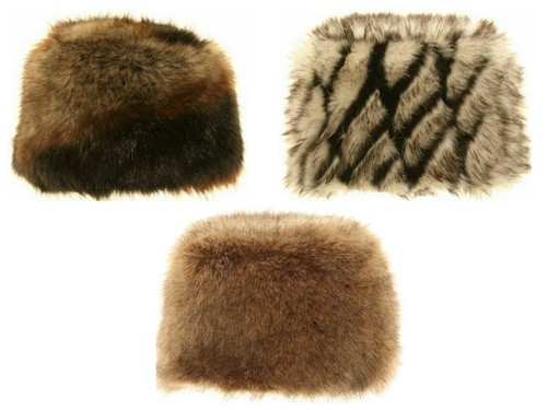 Ladies cossack hat faux fur - hat,