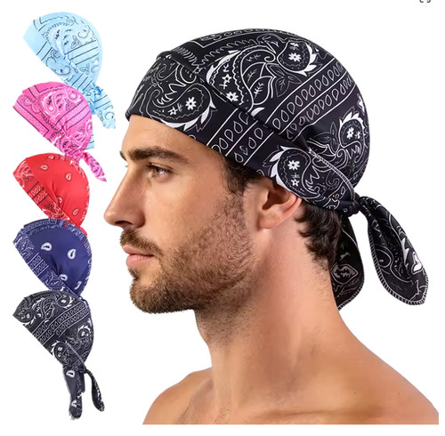 Paisley cooling headscarf cap - headscarf,