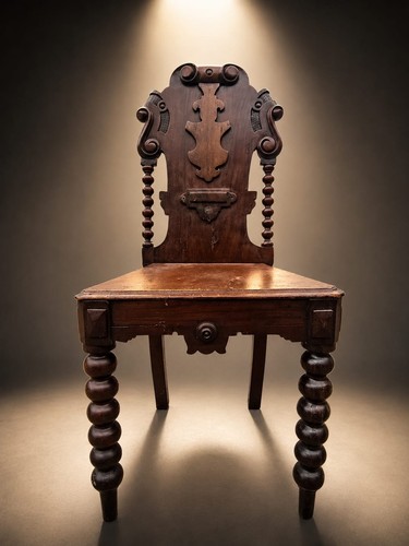 Rare antique barley twist oak - antique,