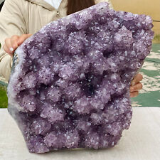 26.54LB  Natural large, amethyst quartz amethyst flower shaped crystal specimens