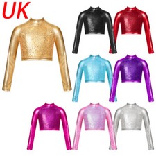 UK Girls Sparkly Sequins Jazz