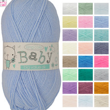 King Cole Big Value Baby DK Double Knit Wool 100g Acrylic Knitting Yarn All Cols