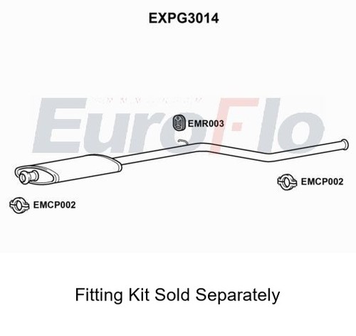 Rear muffler silencer - silencer, insert
