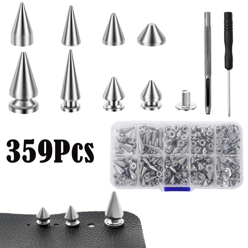 359pcs punk rivet studs cone - punk,