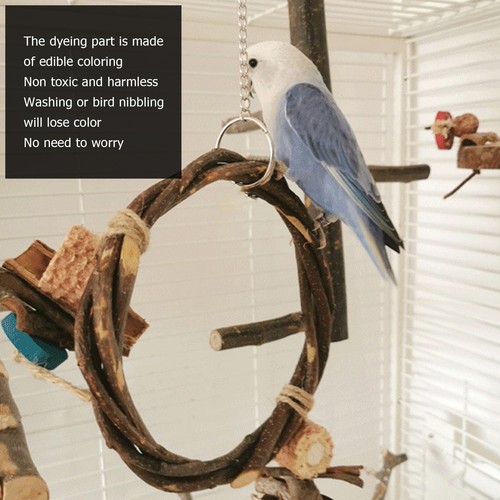 Wooden bird swing - swing, chew