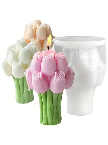 Tulip3d flower silicone - 1,