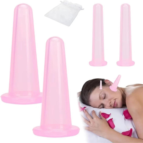 4pcs silicone cupping - 4pcs,