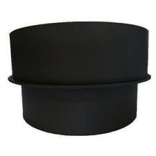 Euro Adapter Stove Flue Black 6 inch UK flue pipe to a European Stove Adapter