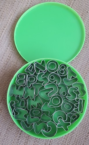 Alphabet and number icing - number,