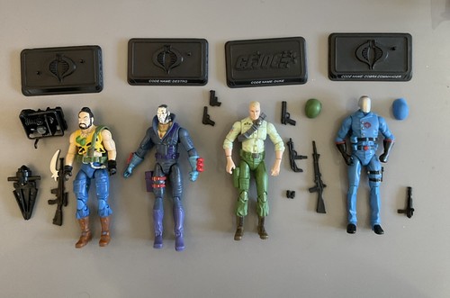 Joe action force figures - joe/action, x4