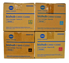 Genuine Konica Minolta Toner Set TNP48 KCMY for bizhub C3850 C3350