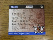 25/03/2016 Ticket: Exeter City v Barnet. Faults with this item should have alrea