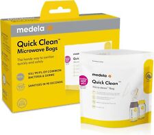 Medela Quick Clean Microwave Bags - 5 Pack, Fast Sterilization for Baby Gear