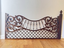ANTIQUE VICTORIAN FRETWORK OAK