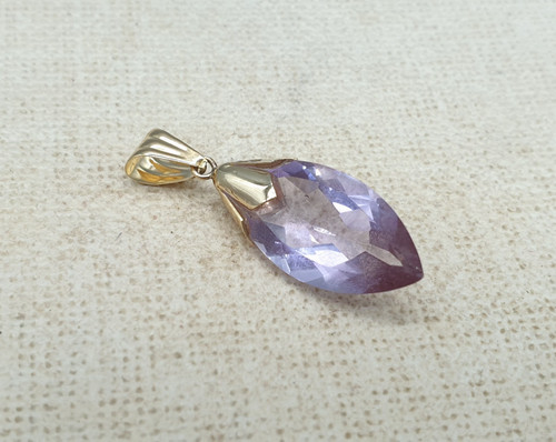 9ct yellow gold amethyst - 9ct,