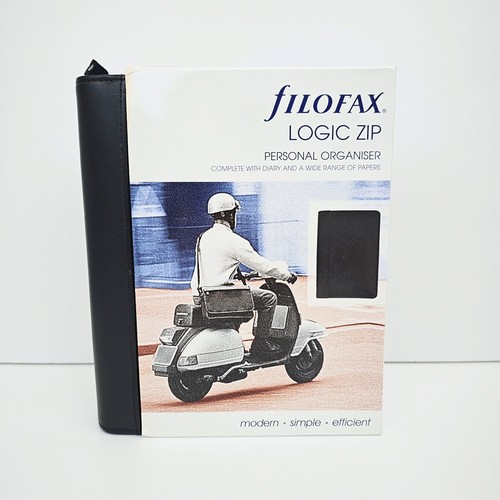 Filofax black logic zip - filofax,