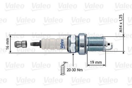 Valeo spark plug fits mazda - valeo,