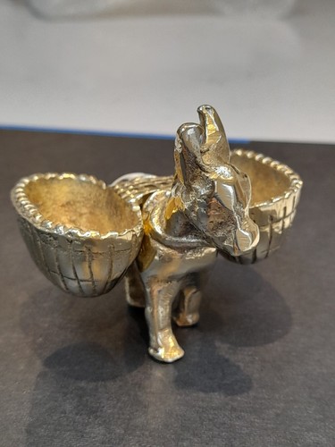 Vintage brass donkey with - brass,