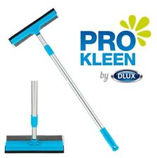 Extendable Window Cleaner Squeegee Wiper Glass Sponge Head Telescopic 60-105cm