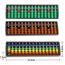 15 Stangen Chinesisch Kunststoff Abakus Abacus Soroban Berechnung Werkzeug