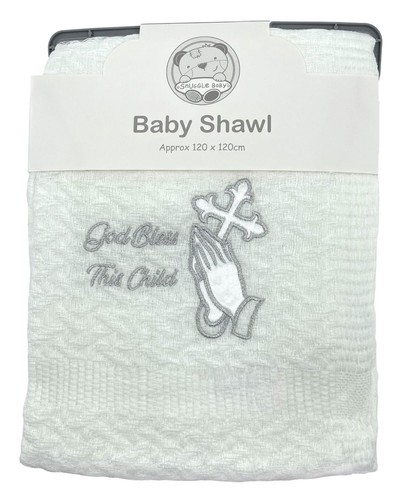 Baby christening shawl - baby, god