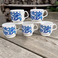 Vintage Retro Blue Floral