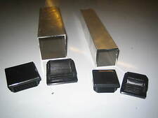 Aluminium Box Square Tube Section with Plastic End Caps Various Sizes Available