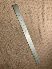 Vintage Rabone Chesterman R/S 12” Steel Rule No 64R Rustless Chrome Face