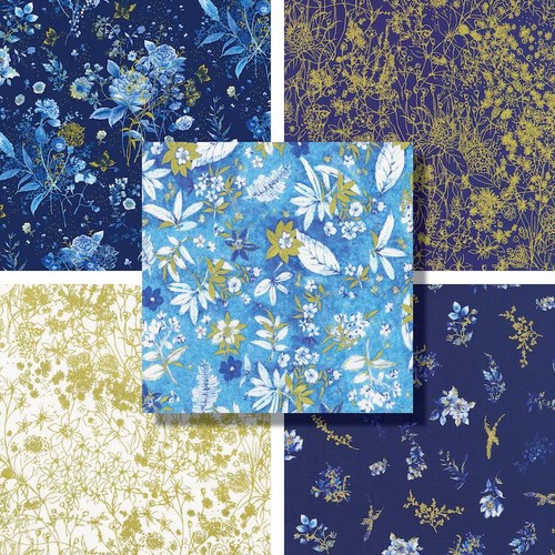 Cobalt bliss cotton fabric - cobalt,
