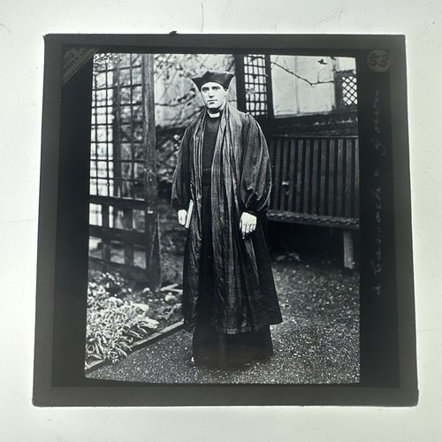 Antique magic lantern slide - lantern,