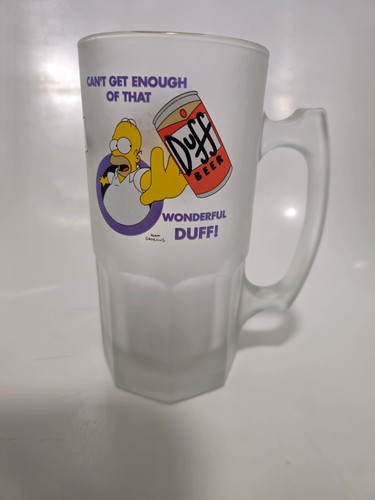 Simpsons frosted beer mug - simpsons,